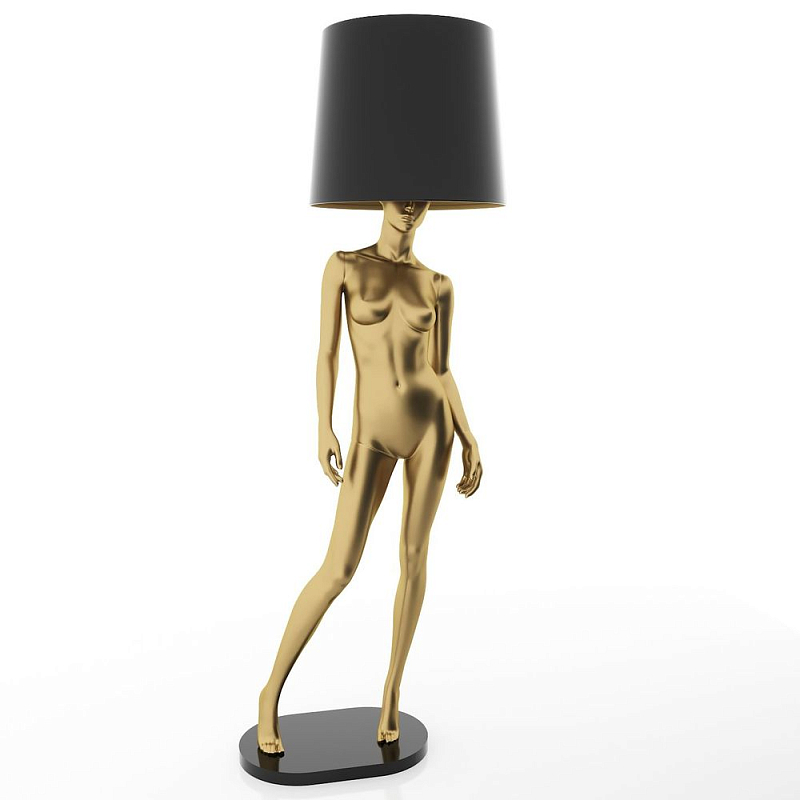 Лампа MANNEQUIN LAMP с абажуром изгибы тела Глянцевый черный Черный матовый Глянцевый белый Белый матовый Серый матовый Золотой Красный в Орле | Loft Concept 