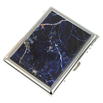 Портсигар на 10 сигарет с газовой зажигалкой из натурального камня Содалит Stone Cigarettes Cases варинант исполнения - 1 | Loft Concept в Орле