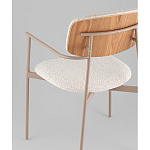 Стул Doe с подклокотниками молочный варинант исполнения - 3 | Loft Concept в Орле