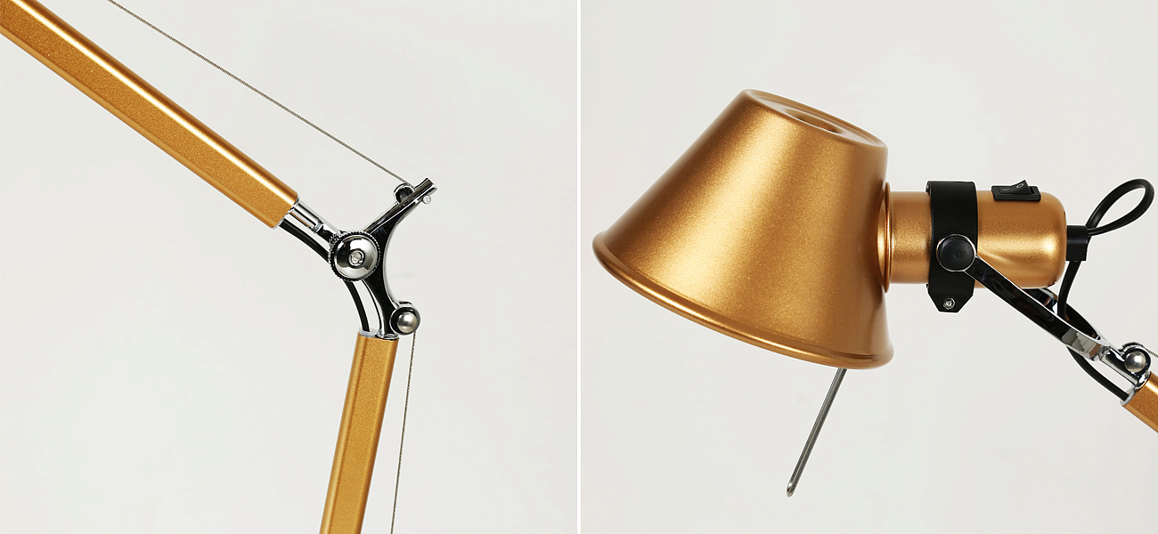 Настольная лампа золотого цвета Artemide Настольная лампа золотого цвета Artemide - Loft-Concept в Орле