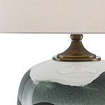 Настольная лампа с волнистым принтом Green Wavy Lamp варинант исполнения - 1 | Loft Concept в Орле