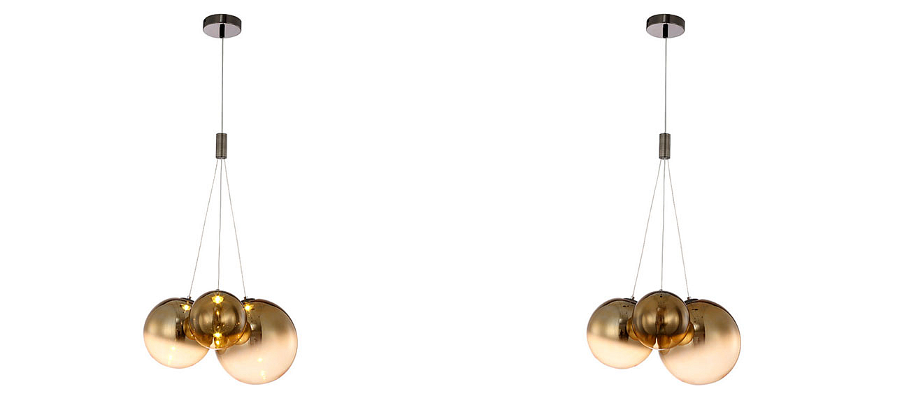 Светильник подвесной Golden balls lamp Светильник подвесной Golden balls lamp - Loft-Concept в Орле