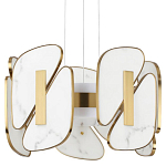 Люстра с мраморными вставками Marble Plates варинант исполнения - 1 | Loft Concept в Орле