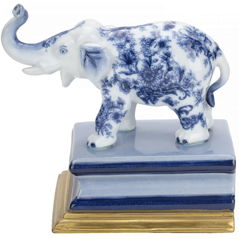 Держатель для книг The blue elephant Белый Голубой Коричневый Держатель для книг The blue elephant Белый Голубой Коричневый в Орле | Loft Concept