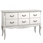 Консоль белая из массива бука с ящиками в стиле прованс White Provence варинант исполнения - 1 | Loft Concept в Орле