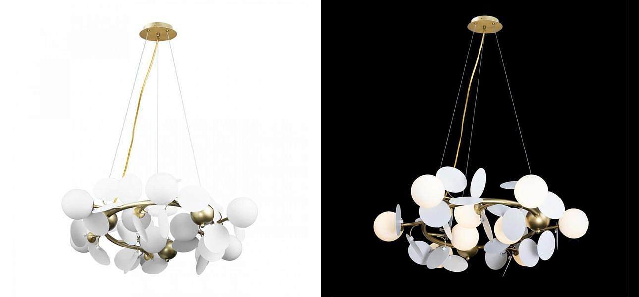 Люстра MATISSE Chandelier White диаметр 70 Люстра MATISSE Chandelier White диаметр 70 - Loft-Concept в Орле