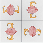 Плитка дизайнерская с узором Лимон варинант исполнения - 1 | Loft Concept в Орле