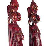 Комплект из 2-х деревянных статуэток Asmat Statuettes Red варинант исполнения - 3 | Loft Concept в Орле