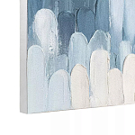 Панно декоративное с ручной росписью Blue Strokes варинант исполнения - 3 | Loft Concept в Орле