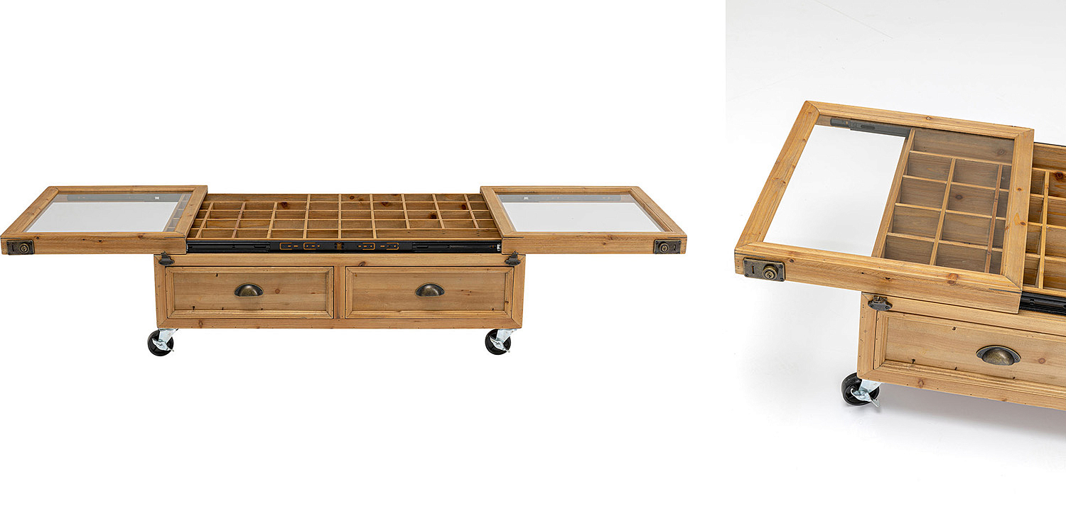 Кофейный стол Wooden Storage Space Кофейный стол Wooden Storage Space - Loft-Concept в Орле