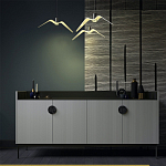 Дизайнерский комод светло-серый с фактурным фасадом UNO варинант исполнения - 1 | Loft Concept в Орле