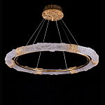 Люстра в форме кольца с золотым декором Warm Heavenly Light варинант исполнения - 1 | Loft Concept в Орле