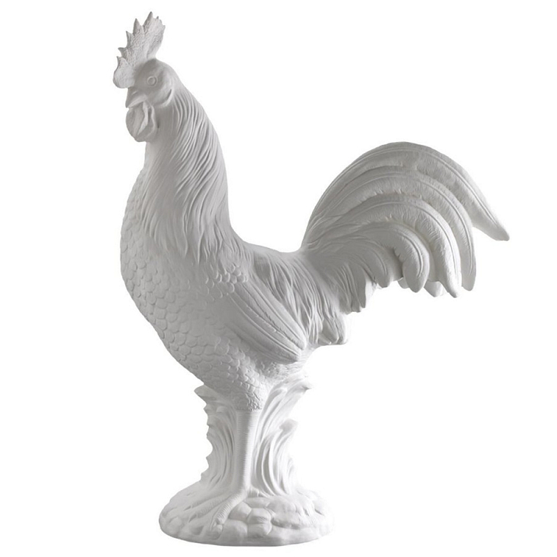 Статуэтка Rooster Bisc. Белый Статуэтка Rooster Bisc. Белый в Орле | Loft Concept
