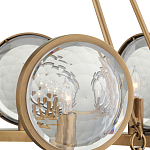 Люстра круглая с прозрачными рельефными плафонами Crystal Prism варинант исполнения - 2 | Loft Concept в Орле