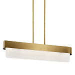 Люстра подвесная прямоугольная цвета латунь Kichler варинант исполнения - 1 | Loft Concept в Орле