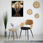 Бра в форме диска из натурального камня с декоративным центральным элеменом Cryptocrystalline Stone варинант исполнения - 2 | Loft Concept в Орле