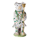 Подсвечник в виде собачки из фарфора с бронзовыми элементами Eden Garden варинант исполнения - 4 | Loft Concept в Орле