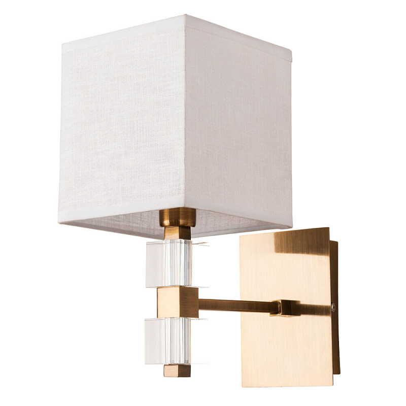 Бра Tradonico Sconces Brass Латунь Белый Прозрачный Бра Tradonico Sconces Brass Латунь Белый Прозрачный в Орле | Loft Concept