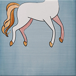 Плитка с узором Девочка единорог варинант исполнения - 6 | Loft Concept в Орле