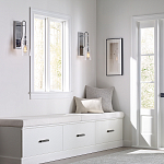 Бра с плафоном в форме колокола из прозрачного стекла с пузырьками Feiss варинант исполнения - 6 | Loft Concept в Орле