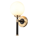 Бра с белым стеклянным плафоном в форме шара Cedar & Moss Light варинант исполнения - 1 | Loft Concept в Орле