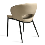 Стул обеденный кремовый из экокожи Futuristic Chair варинант исполнения - 2 | Loft Concept в Орле