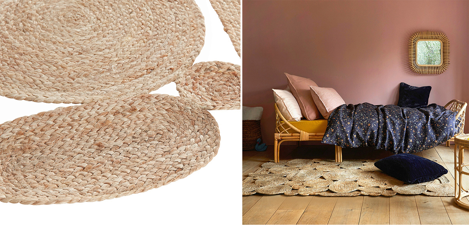 Ковер Carpet Jute Circles 100% джут Ковер Carpet Jute Circles 100% джут - Loft-Concept в Орле