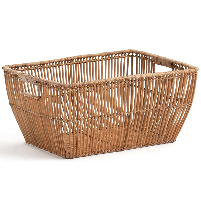 Корзина для белья из ротанга Tamu Wicker Basket Коричневый Корзина для белья из ротанга Tamu Wicker Basket Коричневый в Орле | Loft Concept