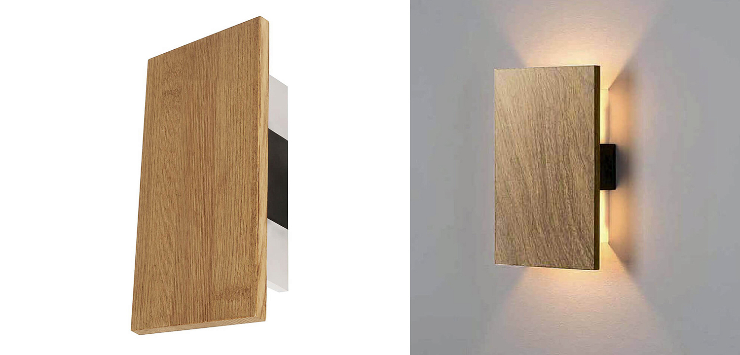 Бра Jordy Wooden Slab Wall Lamp Бра Jordy Wooden Slab Wall Lamp - Loft-Concept в Орле