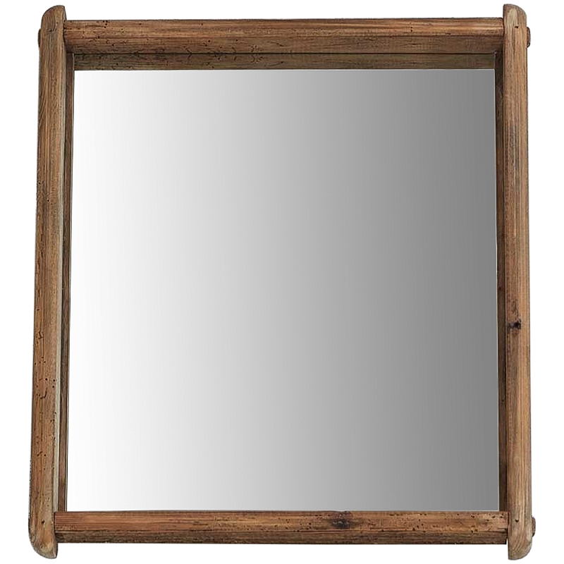 Квадратное настенное зеркало в деревянной раме Lyons Mirror Зеркало Коричневый Квадратное настенное зеркало в деревянной раме Lyons Mirror Зеркало Коричневый в Орле | Loft Concept
