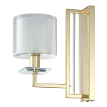 Бра с геометрическим каркасом из металла и цилиндрическим стеклянным плафоном Laurent варинант исполнения - 5 | Loft Concept в Орле