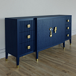 Большой Комод-буфет Elsa Dreams Blue с ящиками варинант исполнения - 3 | Loft Concept в Орле