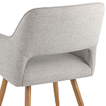 Стул в рогожке серого цвета NEASAN STOOL варинант исполнения - 6 | Loft Concept в Орле