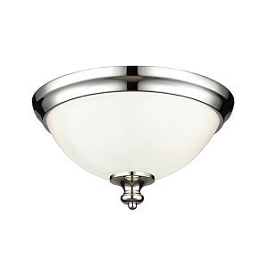 Потолочный светильник в форме чаши из белого матового стекла Feiss