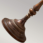 Торшер классического стиля цвета темная бронза с бежевым льяным абажуром Feiss варинант исполнения - 4 | Loft Concept в Орле