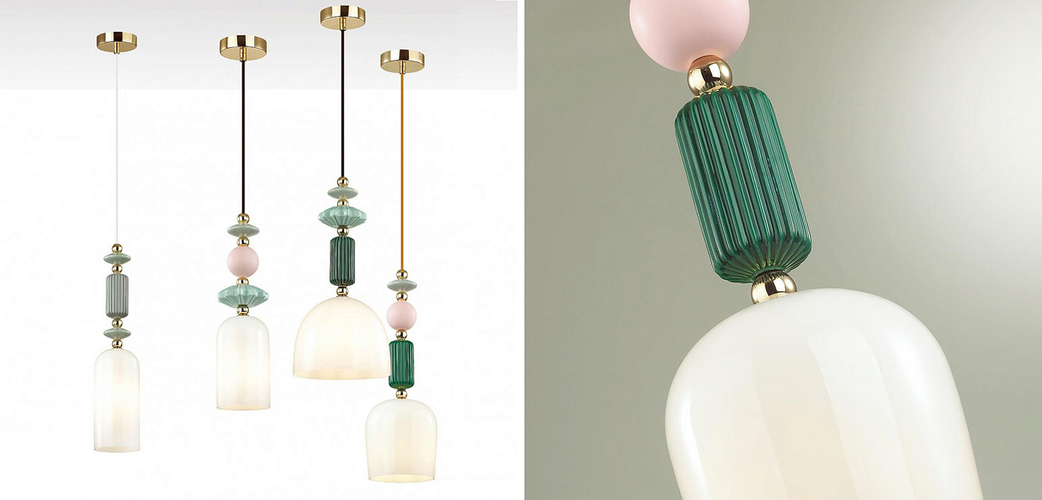Подвесной светильник Iris hanging lamp candy green Подвесной светильник Iris hanging lamp candy green - Loft-Concept в Орле