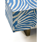 Кофейный стол Kenya Coffee Table Bone Inlay ZEBRA blue варинант исполнения - 3 | Loft Concept в Орле