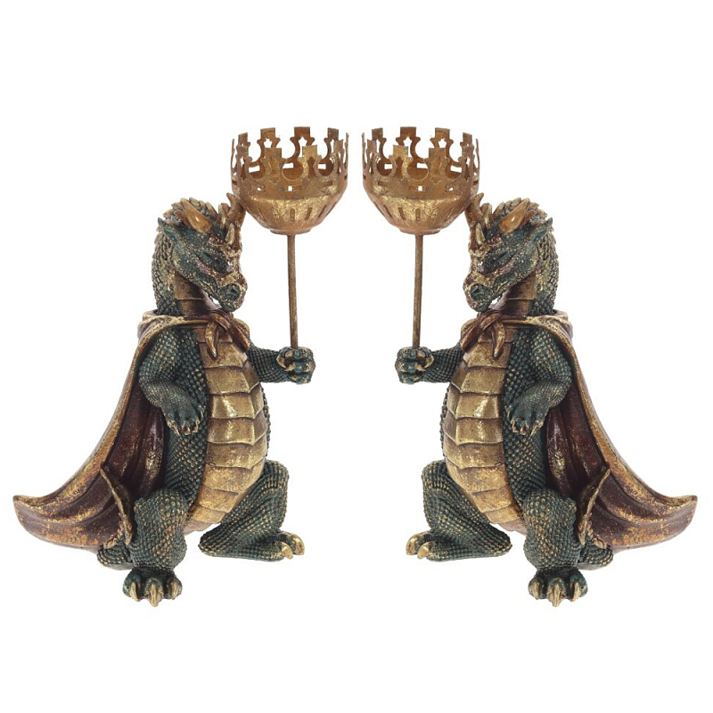 Подсвечник в виде дракона Dragon candlestick Green Gold Brown L or R Зеленый Золотой Коричневый Подсвечник в виде дракона Dragon candlestick Green Gold Brown L or R Зеленый Золотой Коричневый в Орле | Loft Concept