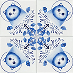 Плитка с узором Котики варинант исполнения - 1 | Loft Concept в Орле