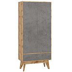 Шкаф с фасадом цвета серый бетон Grace of Furniture варинант исполнения - 1 | Loft Concept в Орле