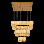 Люстра подвесная с квадратными плафонами из натурального камня Glowing Spheres варинант исполнения - 7 | Loft Concept в Орле