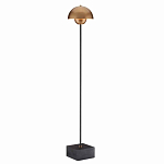 Торшер с куполообразным абажуром на чёрном мраморном основании Riverside Floor Lamp варинант исполнения - 2 | Loft Concept в Орле