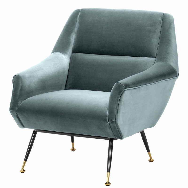 Кресло Eichholtz Chair Exile Turquoise Бирюзовый Латунь Черный Кресло Eichholtz Chair Exile Turquoise Бирюзовый Латунь Черный в Орле | Loft Concept