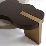 Кофейный стол со столешницей волнистой формы Gale Curved Coffee Table варинант исполнения - 2 | Loft Concept в Орле