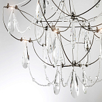 Люстра с каркасом из тонких металлических нитей и хрустальными подвесками Crystal Metal Threads Chandelier 40 варинант исполнения - 4 | Loft Concept в Орле