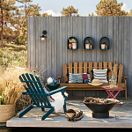 Садовая скамья из массива акации Ruth Wooden Bench варинант исполнения - 2 | Loft Concept в Орле