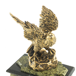 Часы настольные из натурального камня с декором в виде орла Eagle Stone Clock варинант исполнения - 9 | Loft Concept в Орле
