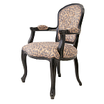 Полукресло с мягкой обивкой из льна на 4-х ножках из массива березы Gladys Armchair варинант исполнения - 3 | Loft Concept в Орле