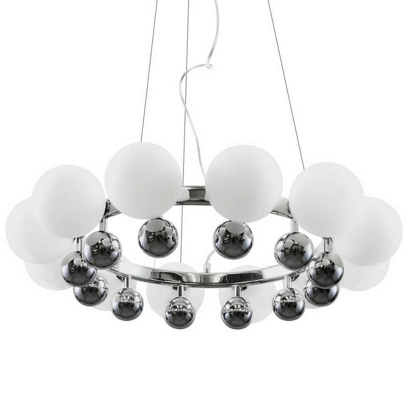 Люстра Pearl Bracelet Chandelier Белый Хром Люстра Pearl Bracelet Chandelier Белый Хром в Орле | Loft Concept
