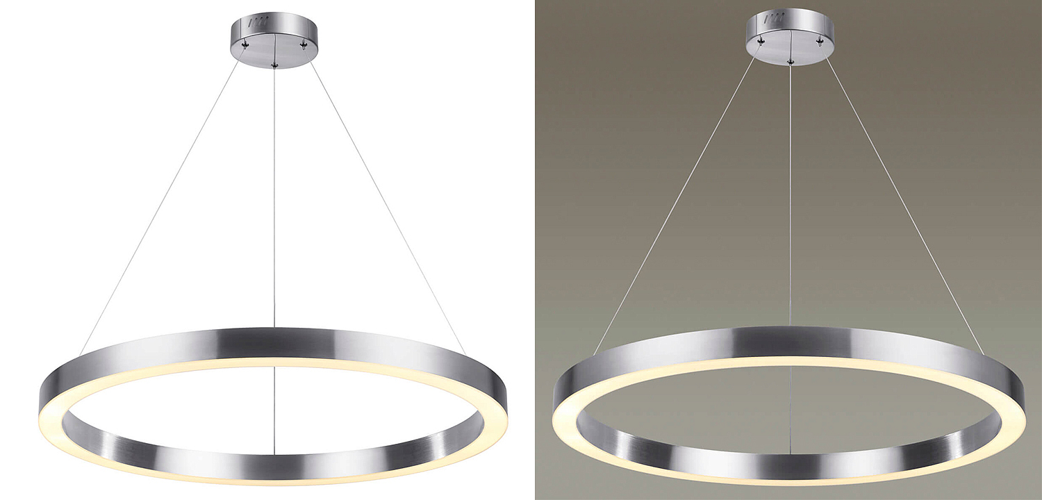 Подвесной светильник Nickel Ribbon Ring 80 Подвесной светильник Nickel Ribbon Ring 80 - Loft-Concept в Орле
